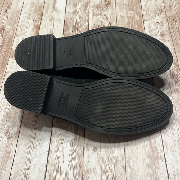 TOMS Black Suede Slip On Shoes 6M - Picture 7 of 7